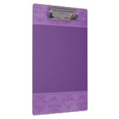 Lilac Damask Klemmbrett (Rechts)