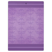 Lilac Damask Klemmbrett (Rückseite)