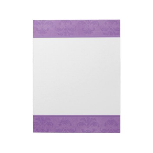 Lilac Damask Notizblock (Rotiert)