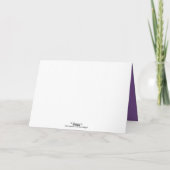 Lilac Damask Vielen Dank Dankeskarte (Rückseite)
