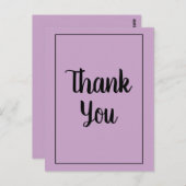 Lilac danke postkarte (Vorne/Hinten)