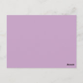 Lilac danke postkarte (Rückseite)