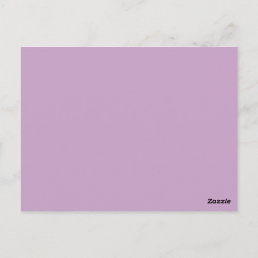 Lilac danke postkarte (Rückseite)