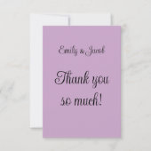 Lilac Dankeskarte (Vorderseite)