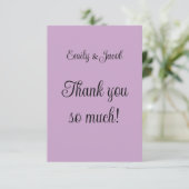 Lilac Dankeskarte (Stehend Vorderseite)