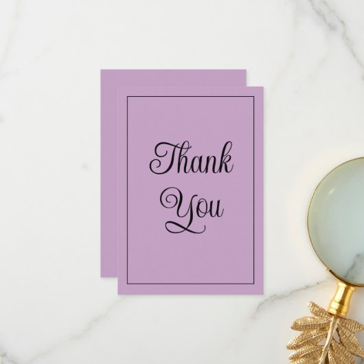 Lilac Dankeskarte (Vorderseite/Rückseite Beispiel)