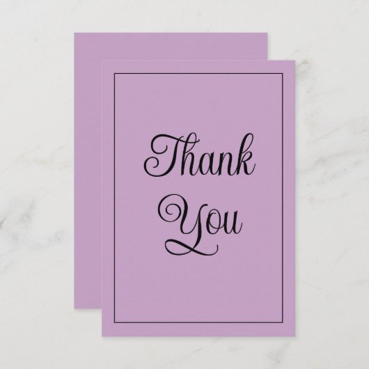 Lilac Dankeskarte (Vorne/Hinten)