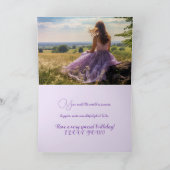 LILAC DAUGHTER BIRTHDAY CARD DANKESKARTE (Innenseite)