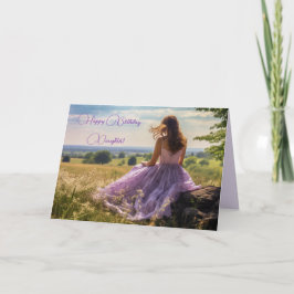LILAC DAUGHTER BIRTHDAY CARD DANKESKARTE