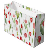 Lilac Delight Decorative Bags" Große Geschenktüte (Vorderseite Schrägansicht)