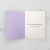 Lilac Dewdrop Beileid Karte (Innenseite)