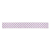 Lilac Diagonal Gingham Ripsband (Vorderseite)