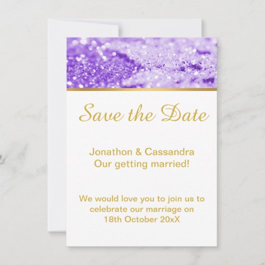 LILAC DIAMOND RIVER GOLD SAVE THE DATE (Vorderseite)