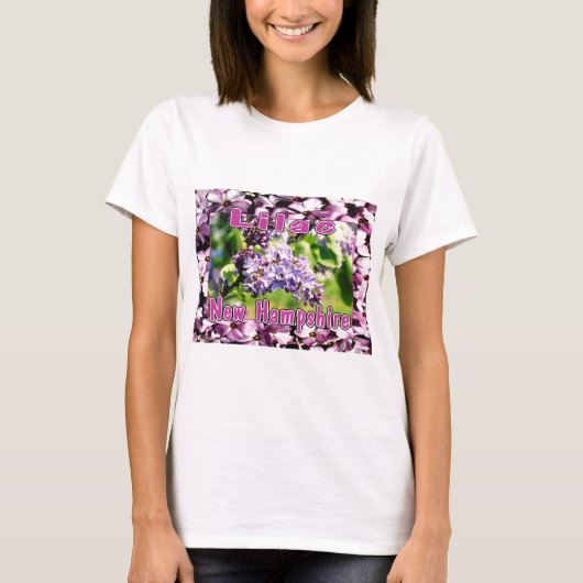 Lilac - Die Blume des NH Staat T-Shirt (Vorderseite)
