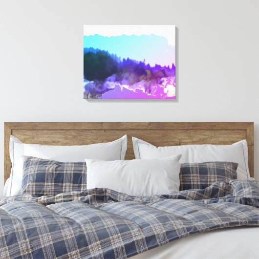 Lilac digital_art Landscape Leinwanddruck (Insitu (Schlafzimmer))