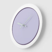 Lilac Dot Große Wanduhr (Winkel)