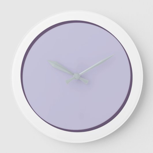 Lilac Dot Große Wanduhr (Vorderseite)