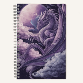 Lilac Dragon im Wolkenblatt Notizblock