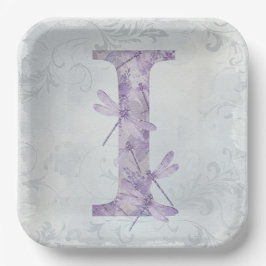 Lilac Dragonflies von Natasha Us Pappteller