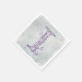 Lilac Dragonflies von Natasha Us Serviette (Ecke)