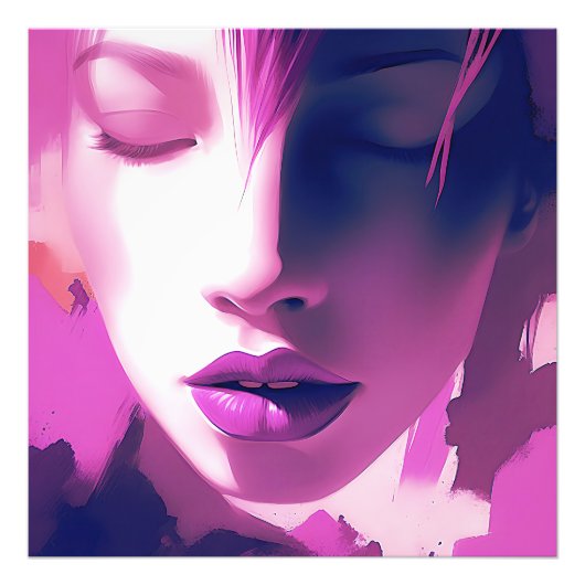 Lilac Dream Whisper - Serene, Ethereal, Lila Fotodruck (Vorne)