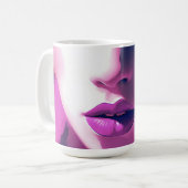 Lilac Dream Whisper - Serene, Ethereal, Lila Kaffeetasse (Vorderseite Links)