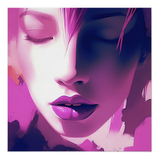 Lilac Dream Whisper - Serene, Ethereal, Lila Poster (Vorderseite)