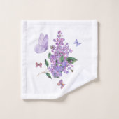 Lilac Dreams & Butterfly Whispers Badhandtuch Set (Waschlappen)