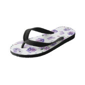 Lilac Dreams & Butterfly Whispers Kinderbadesandalen (Schrägansicht)