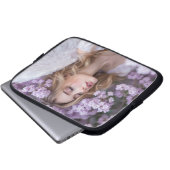 Lilac Dreams - Serene Spring Angel Laptopschutzhülle (Vorne Knopf)