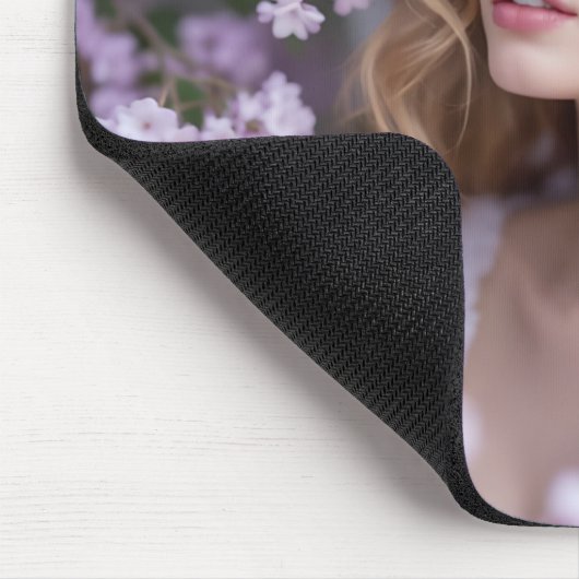 Lilac Dreams - Serene Spring Angel Mousepad (Ecke)