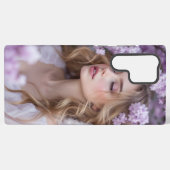 Lilac Dreams - Serene Spring Angel Samsung Galaxy Hülle (Rückseite (Horizontal))