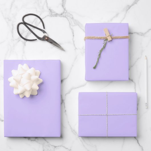 Lilac Dreams Solid Color | Classic | elegant Geschenkpapier Set (Vorderseite)