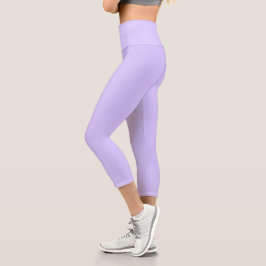 Lilac Dreams Solid Color | Klassisches Elegant Capri Leggings