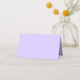 Lilac Dreams Solid Color | Klassisches Elegant Platzkarte