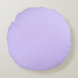 Lilac Dreams Solid Color | Klassisches Elegant Rundes Kissen