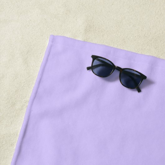 Lilac Dreams Solid Color | Klassisches Elegant Strandtuch (Beispiel)