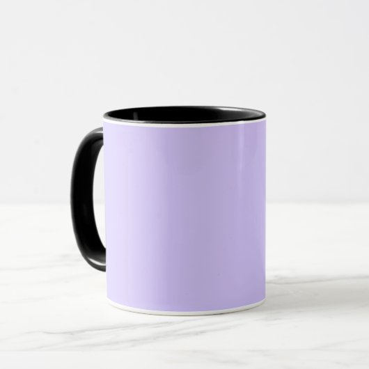 Lilac Dreams Solid Color | Klassisches Elegant Tasse (Vorderseite Links)