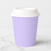 Lilac Dreams Solid Color Paper Cups Pappbecher (Vorderseite)