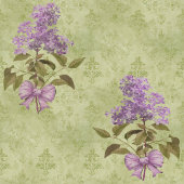 Lilac Dreams Vintag Style Green Damask Mittlere Geschenktüte