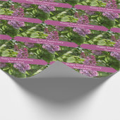 Lilac Editable zum 63. Jahrestag Geschenkpapier (Ecke)