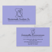 Lilac Einzigartig hausgemachte Backwaren Visitenkarte (Vorne/Hinten)