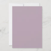 Lilac Enchanting Spring Wedding Einladung (Rückseite)