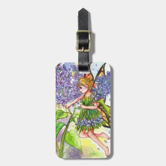 Lilac Fairy Gepäckanhänger (Vorderseite vertikal)