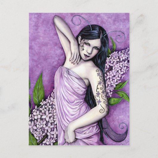 Lilac Fairy Postcard Postkarte (Vorderseite)