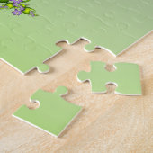 Lilac Fantasy Blume Grüne Formen Fraktal Name Puzzle (Seite)