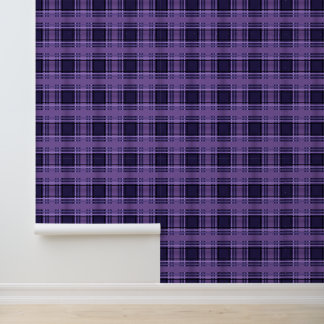 Lilac Fields Plaid Tartan Tapete