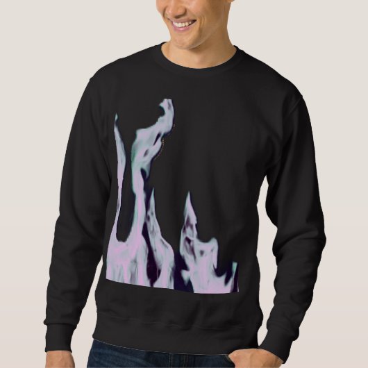 Lilac fire – Lila Feuer – Flamme Flame Flames  Sweatshirt (Vorderseite)