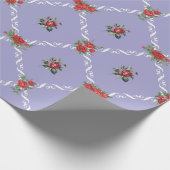 Lilac Floral and Lattice Sweet Valentine Geschenkpapier (Ecke)