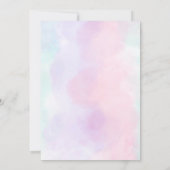 Lilac Floral Baby Shower Einladung (Rückseite)